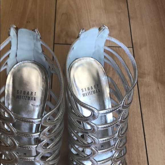 Stuart Weitzman Gold Heels! - Picture 2 of 4